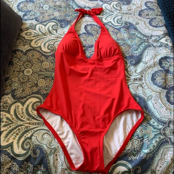 Ann Taylor Loft Beach halter top one piece - Picture 1 of 12